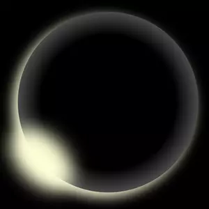 Ilustração do eclipse do sol