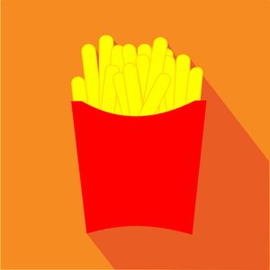 Simbolo di patatine fritte