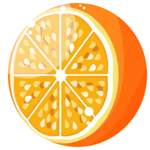 Media naranja fresca