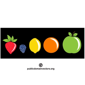 Färgglada frukt