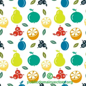 Fruit pattern vector