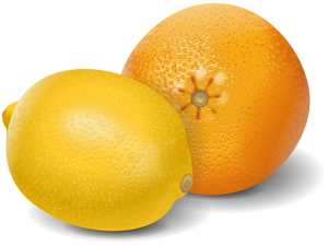 Lemon and orange