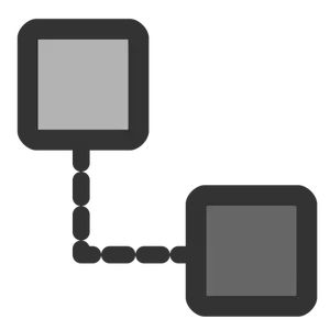 Simbol ikon koneksi jaringan