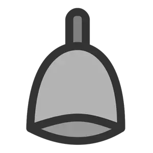 Bell-ikon grå farge