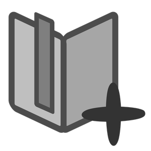 Add bookmark icon vector clip art