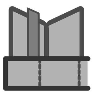 Bookmark icon grey color