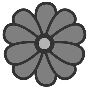 Flower icon grey color