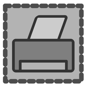 Print icon grey color