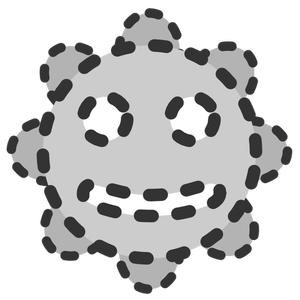 Emoticon grey symbol