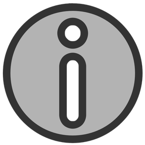 Info icon grey color