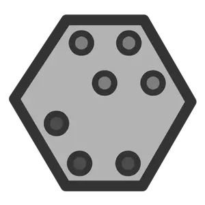 Hexagon icon clip art