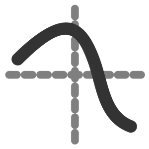 Ikona symbolu wykresu liniowego