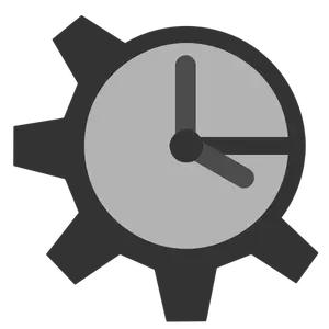 Gear clock icon