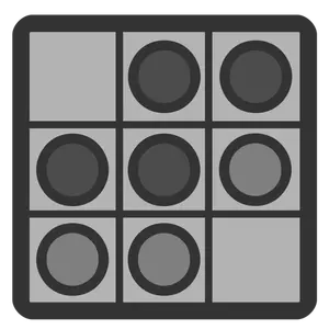 Circle and tiles icon