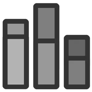 Bar diagram icon clip art