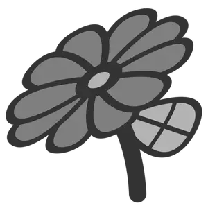 Obiekt clipart ikon kwiatu