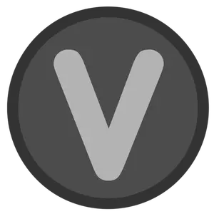 Obiekt clipart z ikoną V