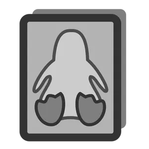 Monochrome icon card