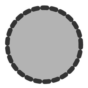 Gráficos vectoriales de icono de círculo