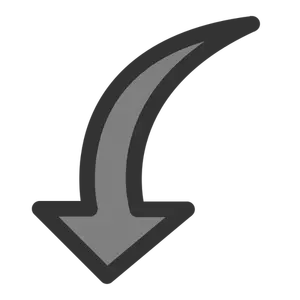Ikona wektora obrotu w kierunku przeciwnym do ruchu wskazówek zegara