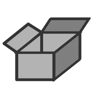 Open box 3D icon