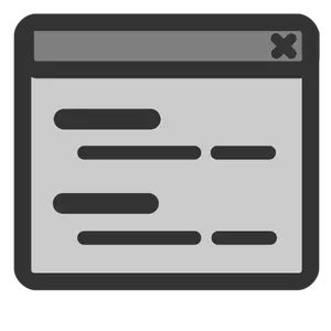 Icona Visualizza vettore di testo