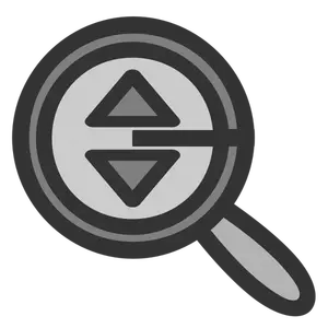 Magnifying glass vector symbol