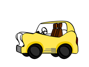 Cartoon coche deportivo vector de la imagen