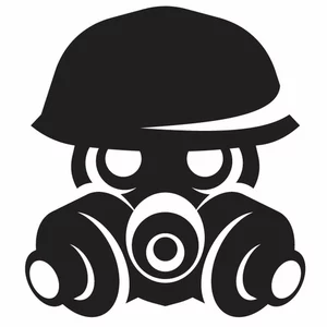 Gas mask silhouette