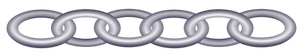Plastic chain vector image