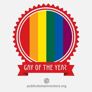 Gay of the year badge
