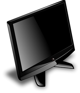 Immagine vettoriale di monitor LCD