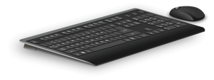 Computador teclado e mouse desenho vetorial