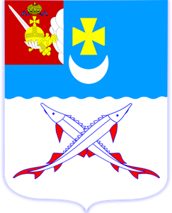 Zeichnung des Wappens der Stadt Belosersk Vektor