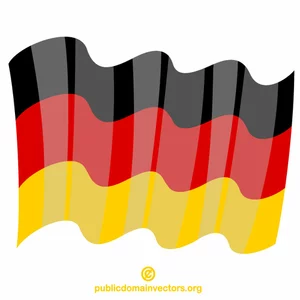 Bandeira acenando da Alemanha