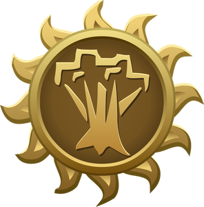 ClipArt vettoriali di emblema a forma di sole Spriggan