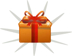 Vektor Zeichnung der Geschenk-box