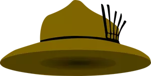 Harcerz kapelusz wektorowa