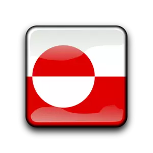 Greenland flag button