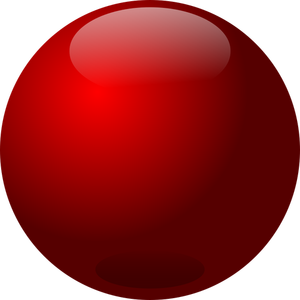 Bola de cristal rojo
