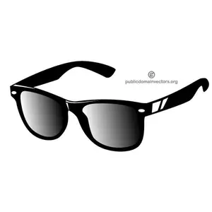 Grafika wektorowa czarne okulary