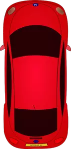 Röd bil vektor konst