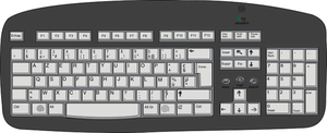 Computer keyboard vector image