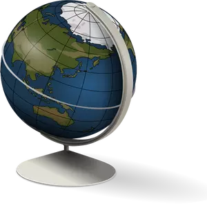 Schreibtisch-Globus-Vektor-Grafiken