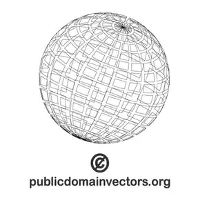 Forme de globe sphere vectorielle