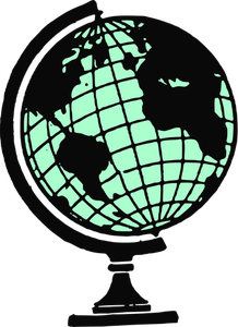 Globe vector icon image