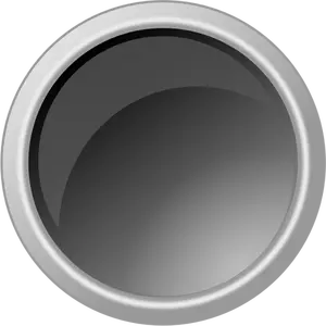Dibujo vectorial de botón gris oscuro