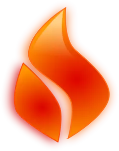 Vektor-ClipArt-Grafik der Flamme