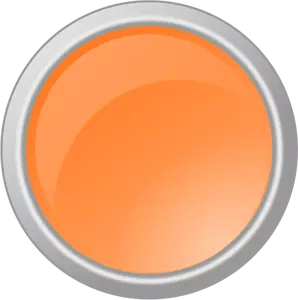 Oranje knop in grijze frame vector afbeelding
