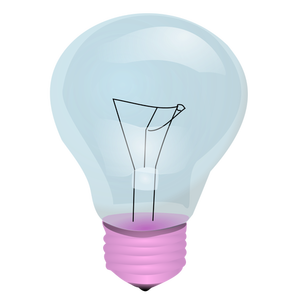 Vektor gambar transparan bola lampu